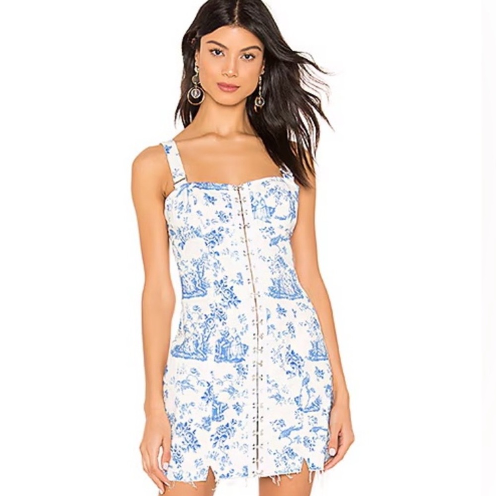 For Love & Lemons Toile Mini Dress